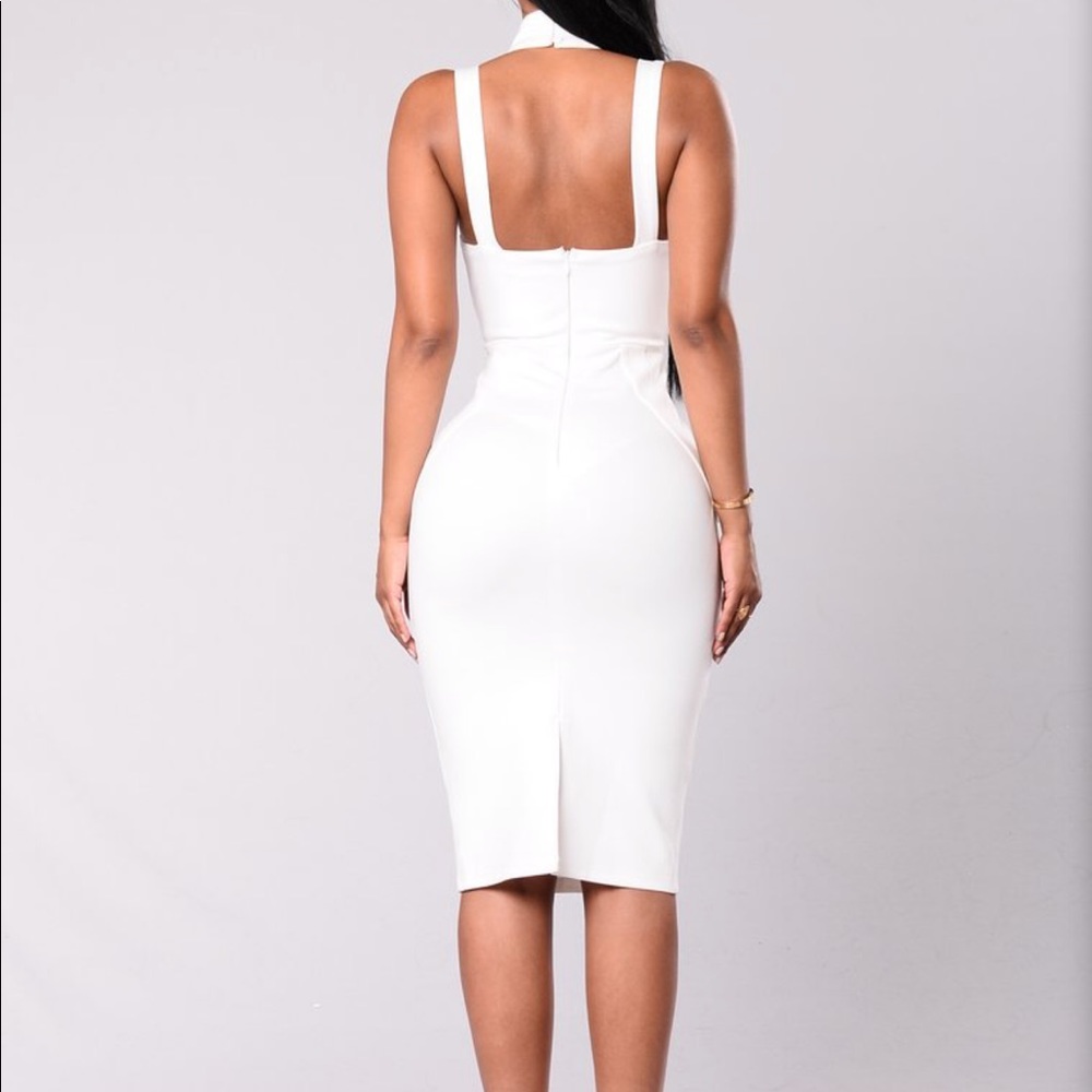 Fashion Nova Evil Queen Dress- Ivory - Picture 2 of 3
